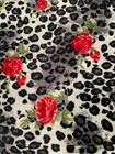 Fabric Lot 2 Yards 24 Inches 60 W Panne Prints Skin Roses Animal Prints One Way