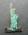 Usa Statue Of Liberty New York Cut Out Lapel Pin Badge 3 4 Inch