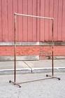 Antique Clothing Rack Vintage Metal Base Stand Entryway Industrial Legs