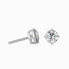 Diamond Stud Earrings 2 00 Ctw Lab Grown Vs1 Ef Round Igi Cert  14k White Gold