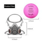 Half Face Respirator Mask P100 Particulate Welding Painting Dust Construction Us