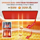 Red Light Therapy Mat For Full Body  Foldable 340 Leds Near Infrared Light Thera