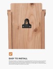 Small Single Chamber Natural Cedar Wood Bat House Shelter Box Kit Outdoor