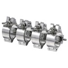 8pcs 2inch Stage Par Light O Clamps Aluminum Dj Truss Can Hook Fit 48-51mm Pipe