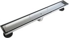 24-inch Linear Shower Drain With Tile Insert Grate  Professional Brushed 304 Ss