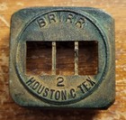 Burlington-rock Island Rr Houston  Tx Cosmo Ticket Dater Die  Very Rare 