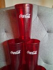 Vtg Carlisle Coca Cola Coke Red Cups Tumbler Restaurant 24 Oz Plastic Lot Of 6