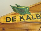 Old Farm Fresh Vtg Dekalb Corn Seed Double Sided Spinner Weather Vane Metal Sign