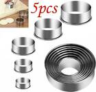 5 cookie Cutter Set Stainless Steel Cutters Baking Cookies 12 Pcs Pastry Biscuit