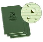 Rite In The Rain Mini Stapled Binding Notebook 3 Pack Green Field-flex Cover