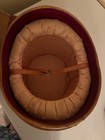 Antique Leather Hatbox   French Top Hat Box