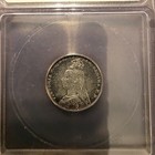 1892 Great Britain Maundy 4 Pence Groat Silver Icg- Pr62 Km 773 Error On Label