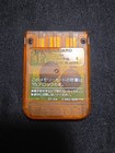Sony Playstation 1 Official Ps1 Memory Card Scph-1020 - Clear Orange - Tested 