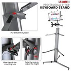 5 Core Keyboard Stand 2 Tier Column For 61 76 88 Key Boards Aluminum Build