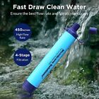 1-6 Pack Personal Water Filter Straw  Portable Water Purifier Filtration