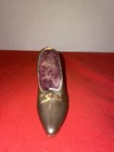 Vintage Metal shoe Pin Cushion Made In Usa-cushion In Poor Condition-estate Find