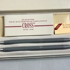 Vintage Cross Pen Pencil Gold Trim Writing Instrument Luxury Dual Set Box 0 5
