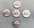 5x Canada 5   Five Cents Coins 5 Cent Uncirculated Canadian Coin Nickels  05  5x