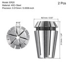2pcs Er20 Spring Collet 1 8  Chuck For Cnc Engraving Machine Lathe Milling