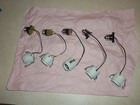 5 Pieces Nos Screw-in Porcelain Electric Bulb Sockets  