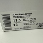 Nike Zoom Rival Sprint Shoes Mens 11 5 White Track Field Spikes Fz9663 102 M