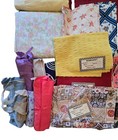 Fabric Lot 25 Lbs Vtg Cotton Mixed Polyester Remnants Sewing Quilting Crafting