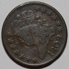 1809 6 Classic Head Half Cent - 9 Over Inverted 9 - Scratched - 1 2c Copper Coin