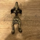 Antique Vintage Fox Head 6 Inch Solid Brass Door Knocker