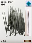 Morezmore M00960x50 50pc Needle Felting Needles 38g Medium Spiral Star