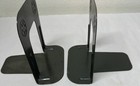 Set Of Metal Embossed Bookends Vintage T7