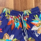 Vilebrequin Swim Trunks Boys Large Blue Multicolor Floral Lezard Beach Youth
