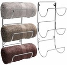 Sorbus Towel Rack Holder- Wall Mounted Storage Organizer For Bathroom  2-pack