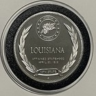 Vintage Louisiana State Proof Collectible Coin Sterling Silver  925 Medal Round