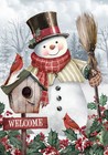 Briarwood Lane Jolly Snowman Welcome Garden Flag
