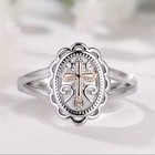925 Sterling Silver Hollow-out Design Cross Finger Rings Fashion Female Daily We