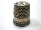 Vintage Sterling Silver Signed Sc 10 Thimble