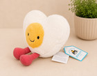 Amuseables Heart Boiled Egg Plush Nwt Soft Stuffed Toy W  Tag   Dust Bag