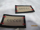 Gucci 2 Clothing Designer Tag Label Replacement Sewing Accessories Lot 2