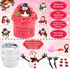 9 Pack Snowman Theme Slime Kit For Kids clear   Cloud   Butter    