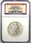 1861-o Csa Seated Liberty Confederate Half Dollar 50c Ss Republic 50c W-11a  Ngc