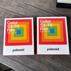 Lot 2 Sealed Polaroid Sx-70 Color Film 10 23 And One Step Rainbow Camera 4600