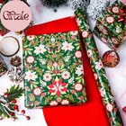 Christmas Wrapping Paper Roll - 17in X 33ft - Vintage Gift Wrapping Paper Featur
