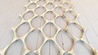 Vintage Mid Century Modern Cast Iron Wall Divider Pillars Indoor Outdoor Porch