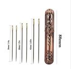 Needle Case European Vintage Look With Hand Stitching Sewing Needles 