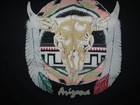 Arizona Vtg 90s 80s Indian Native American Cow Skull  Screen Stars T Shirt M lg
