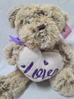 Dan Dee Teddy Bear Plush Valentines Day Love Embroidered Sitting G