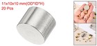 20pcs 10 Mm Dia Stainless Steel Rope End Caps Silver Tone