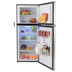Recpro Rv 10 Cu Ft Black Refrigerator   12v Dc   Double Door