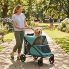 Dog Stroller For Large Dogs  All Terrain Pet Stroller  Teal