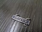 Us Army Basic Qualification Driver Badge Driver-w Bar New With Out Tag